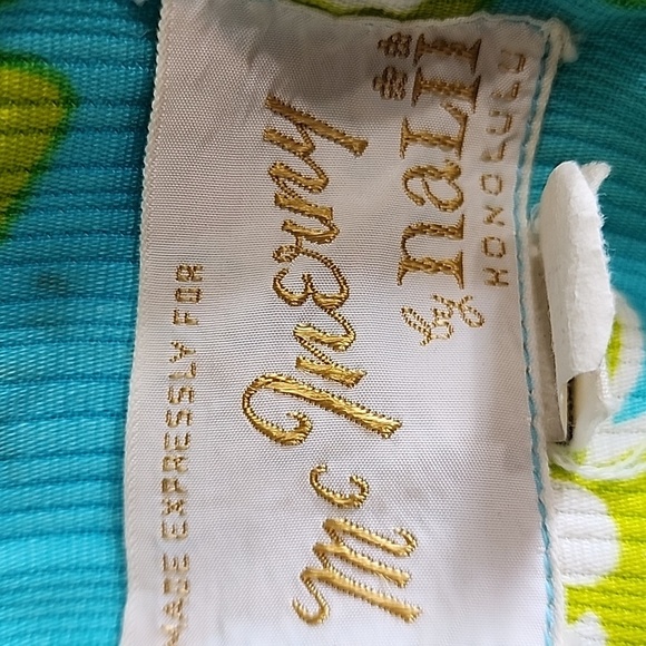 Vintage Nalii Honolulu Maxi Dress 60s 70s Flower Power Hawaiian Print Tropical - Picture 4 of 9